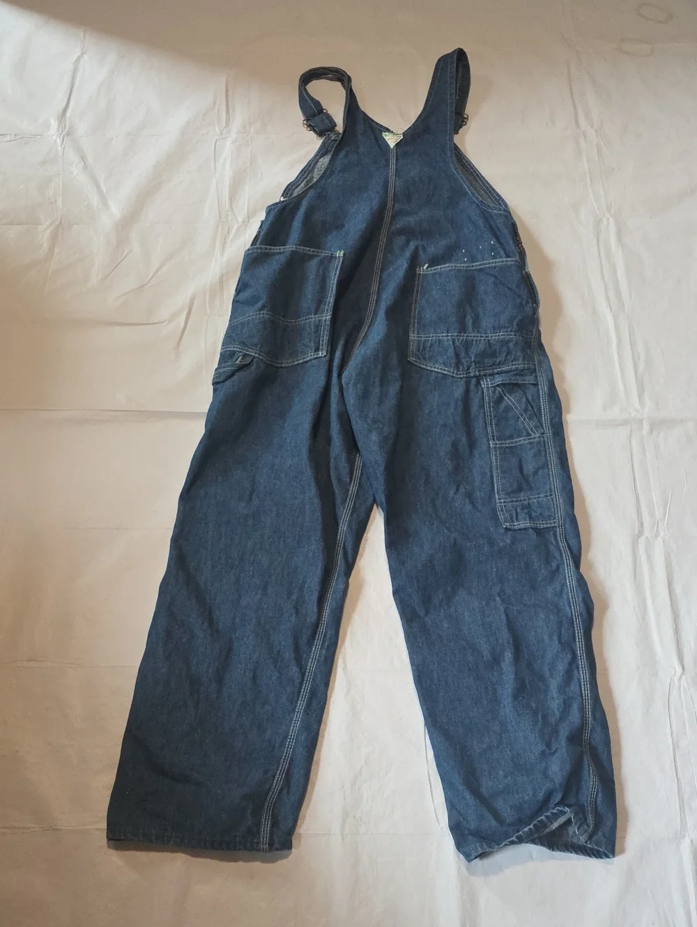 OshKosh B'gosh VTG 70's Vestbak Union Made Sanforized Denim Bib Overalls 38x28